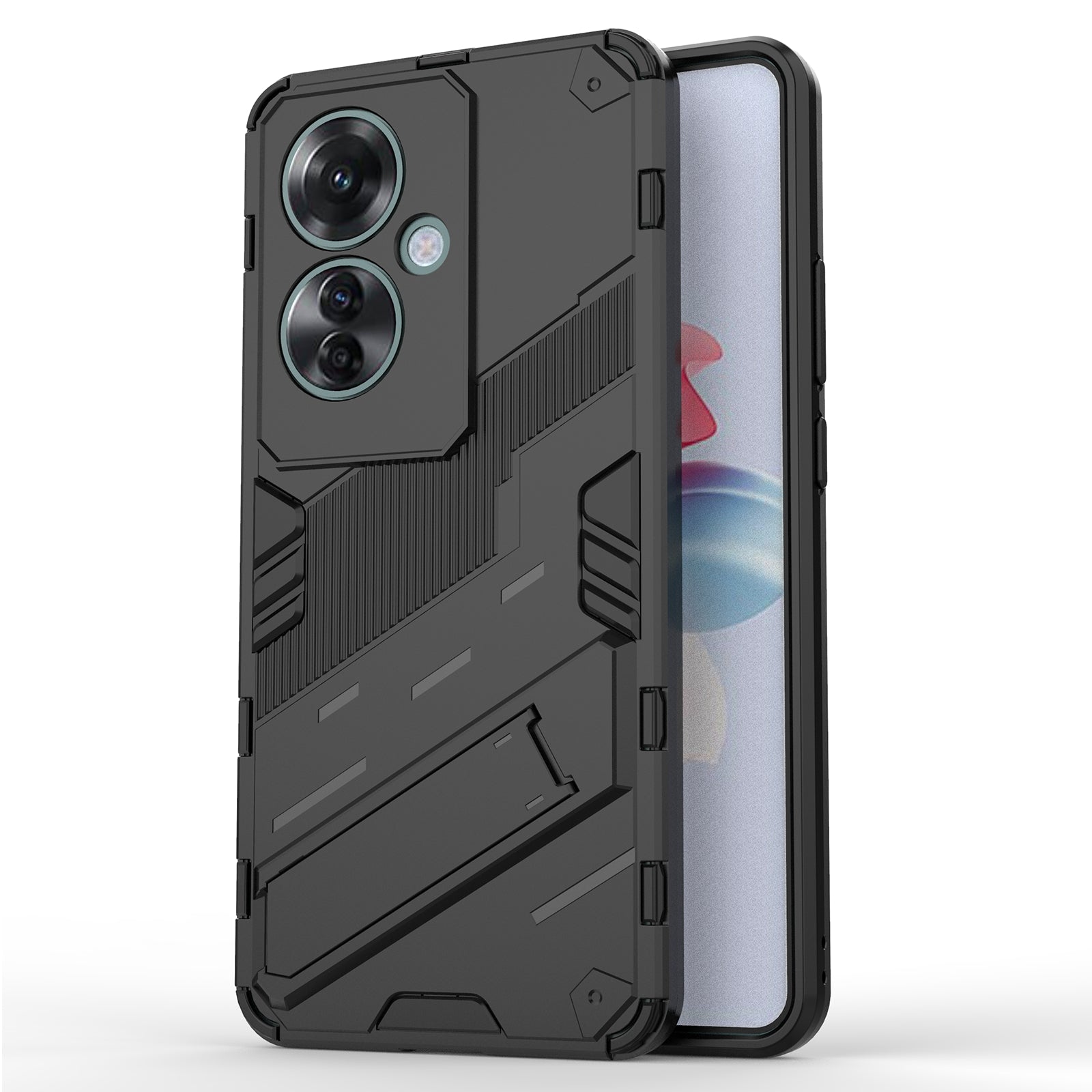 For Oppo Reno11 F 5G Kickstand Case PC+TPU Shockproof Hybrid Phone Cover For Oppo Reno11 F 5G Kickstand Case PC+TPU Shockproof Hybrid Phone Cover